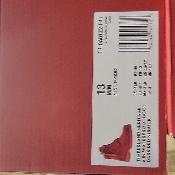 Timberland 6 Inch Premium Waterproof Boot Triple Red Mens New TB0A61Z2F41 - Picture 10 of 10